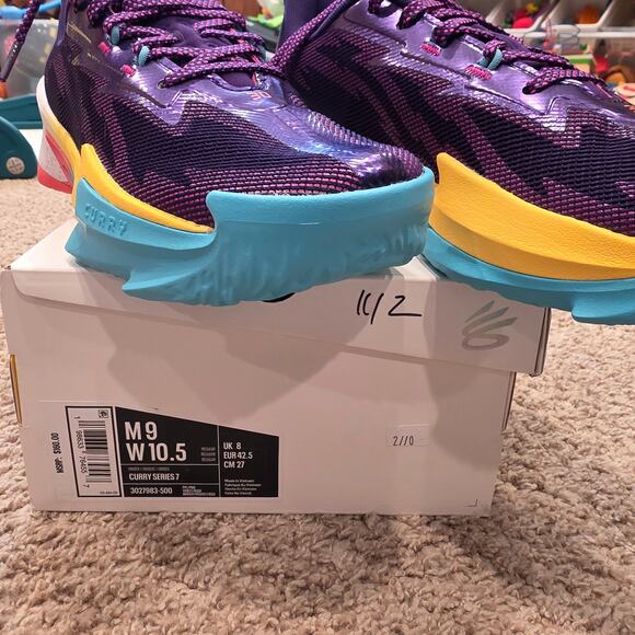 2025 Under Armour Curry Series 7 \'Curry World Tour\' basketball shoes men\'s sz 9 main image 6